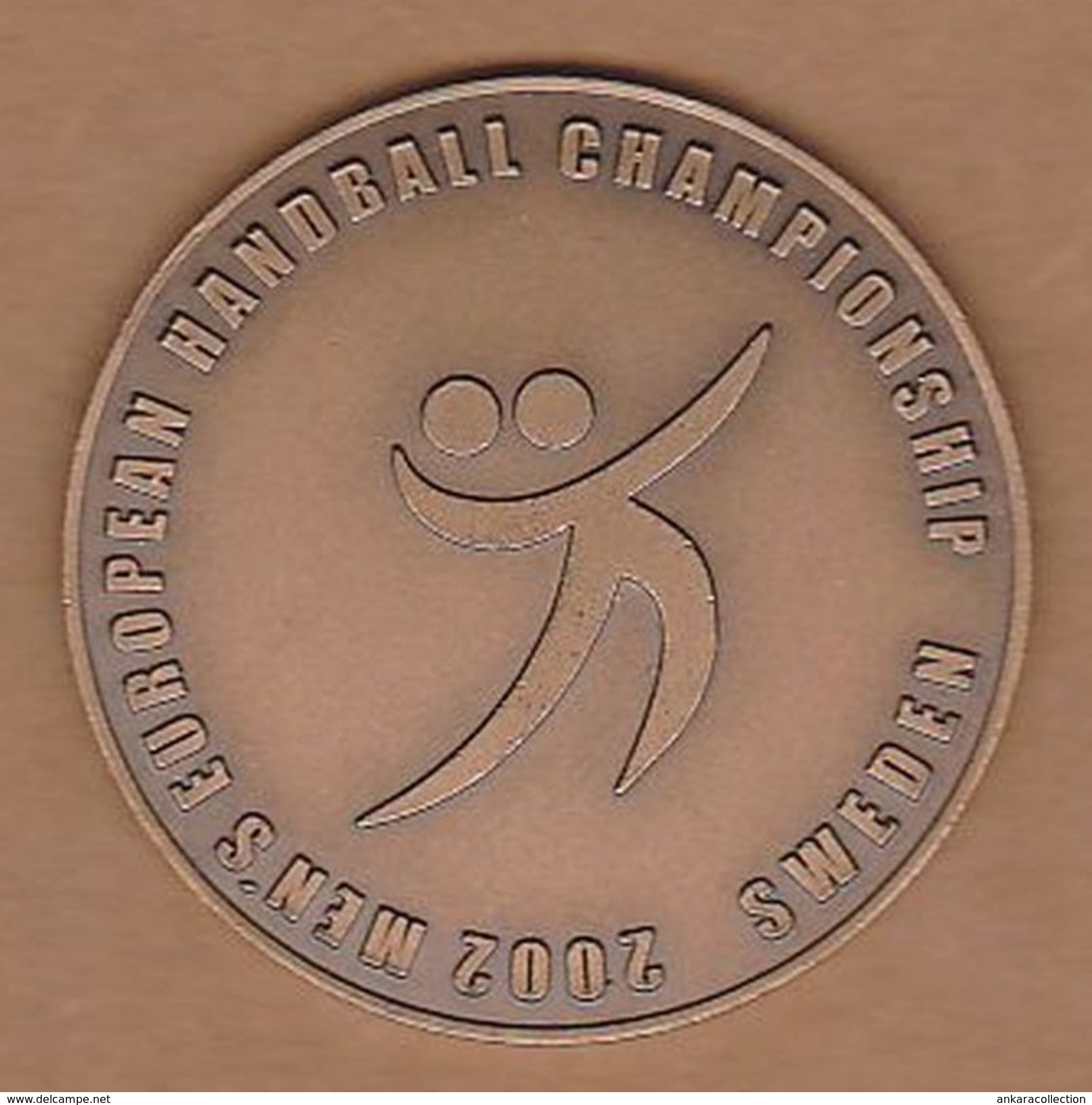 AC - 2002 MEN'S EUROPEAN HANDBALL CHAMPIONSHIP MEDAL SWEDEN - Palla A Mano