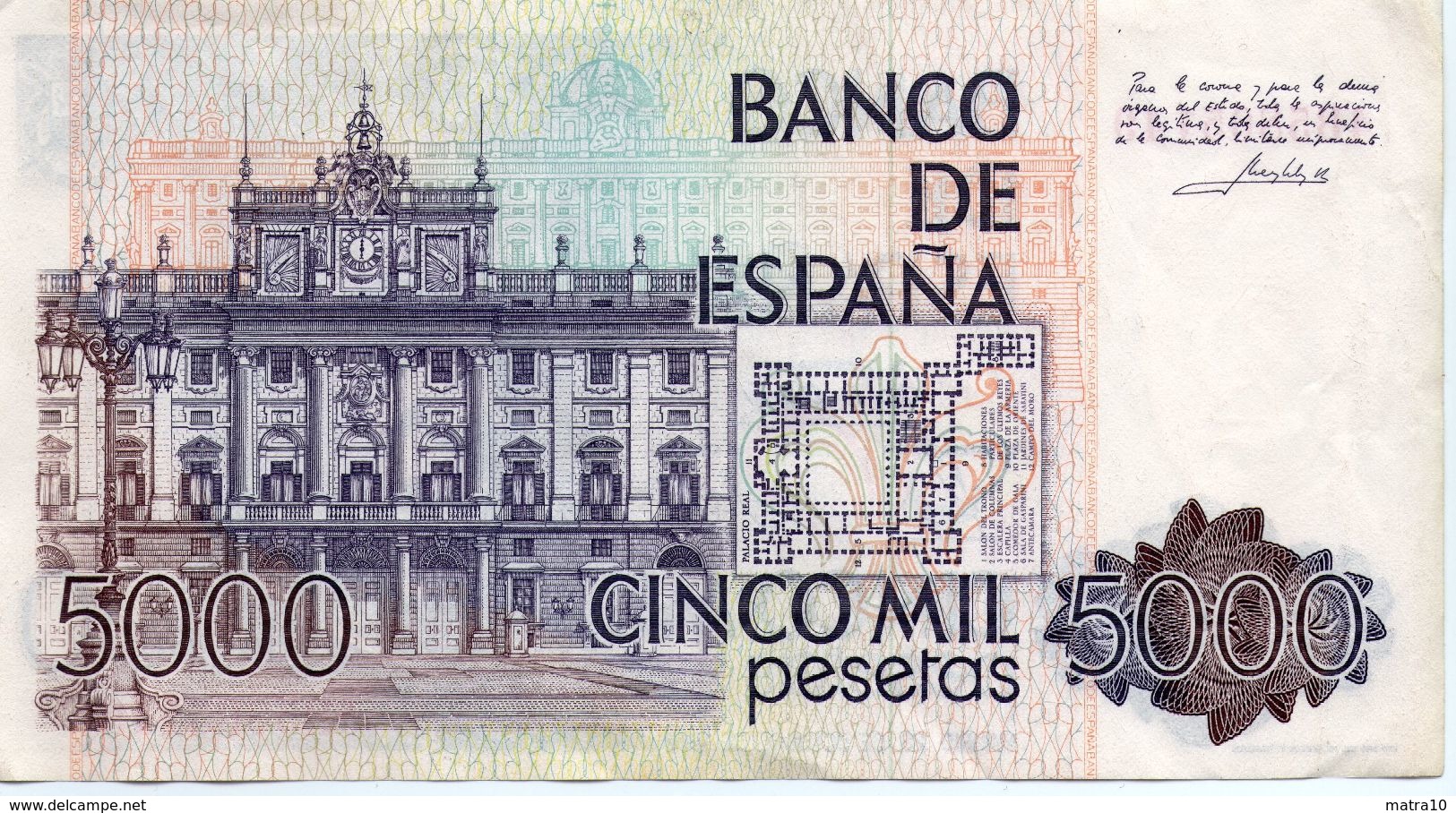 ESPAÑA SPAIN ESPAGNE 1979 5000 PESETAS JUAN CARLOS Serie 4B EBC TTB PICK 160 - [ 4] 1975-… : Juan Carlos I