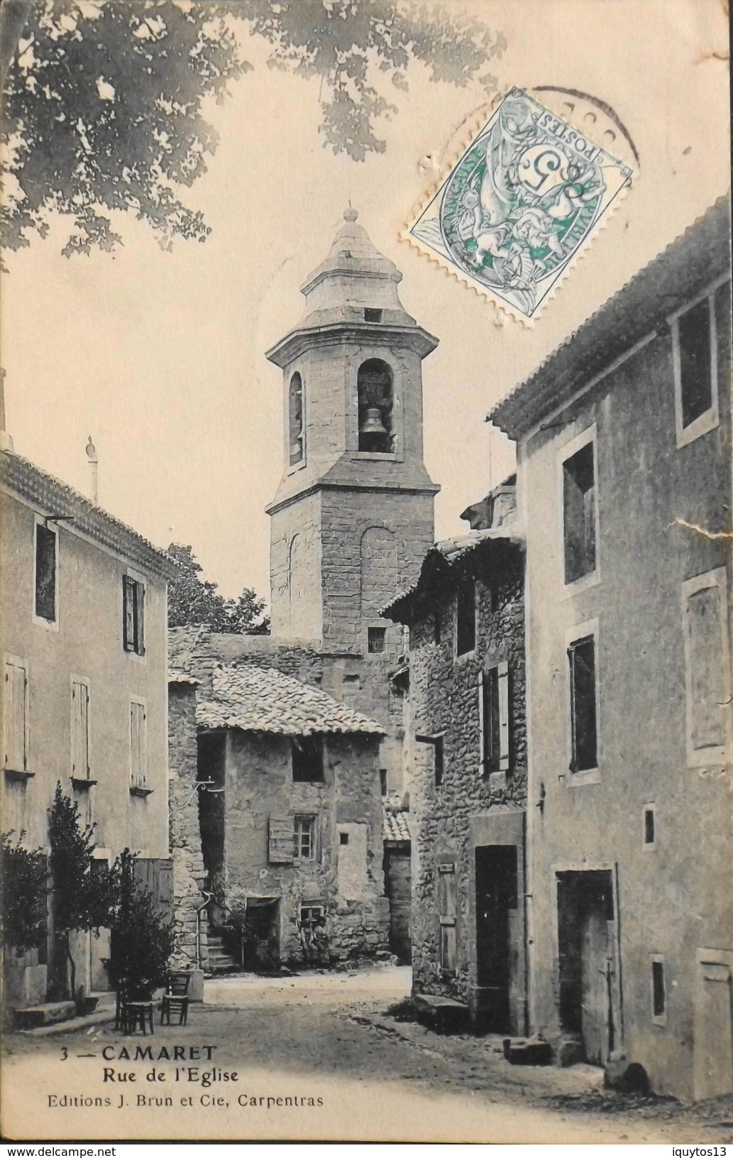 CPA.- FRANCE - Camaret-sur-Aigues Est Situé Dans Le Dép. De Vaucluse - Rue De L'Eglise - Daté 1906 - BE - Camaret Sur Aigues