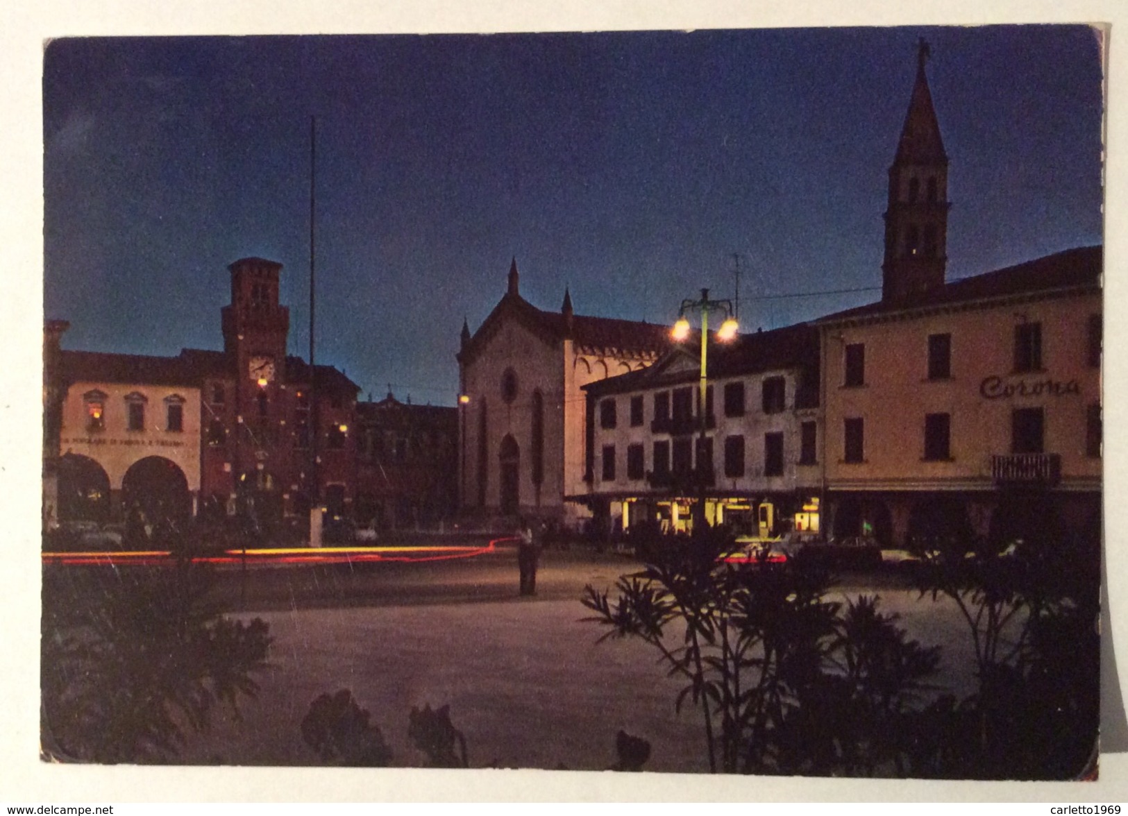 ODERZO PIAZZA DEL POPOLO NOTTURNO VIAGGIATA FG - Brescia