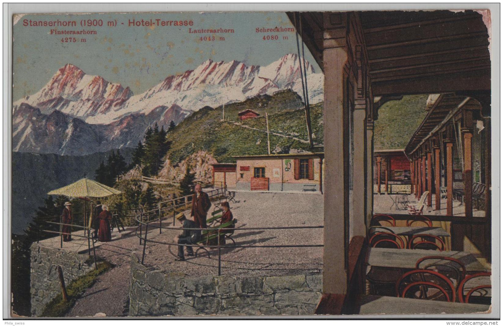 Stanserhorn (1900 M) Hotel-Terrasse - Photoglob No. 02999 - Other & Unclassified