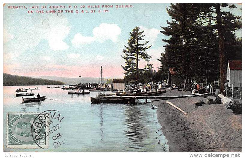 Canada     Québec   Regatta  Lake St Joseph   (Voir Scan) - Québec - Les Rivières