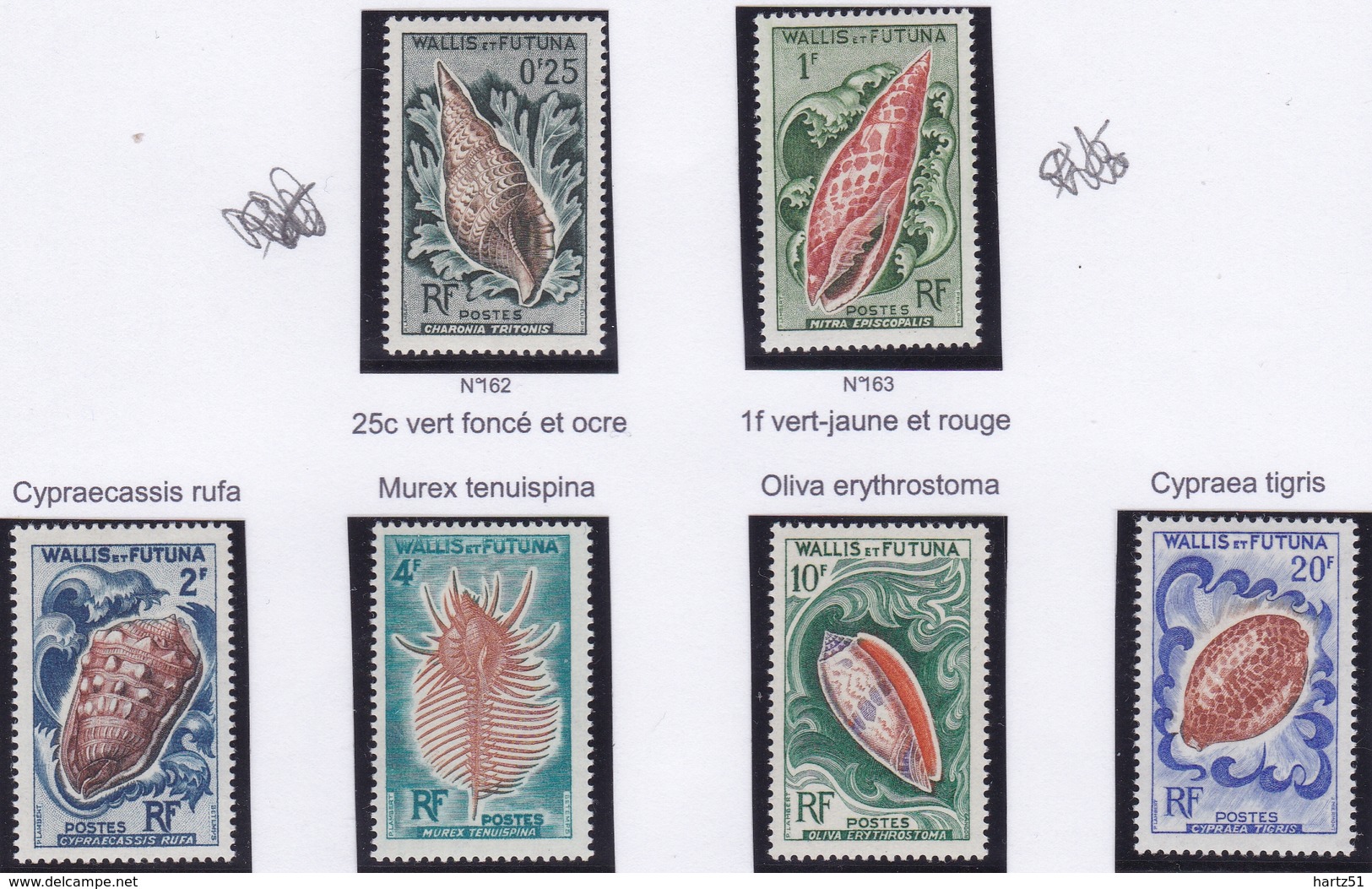 Wallis Et Futuna N° 162/167 Neuf * - Unused Stamps