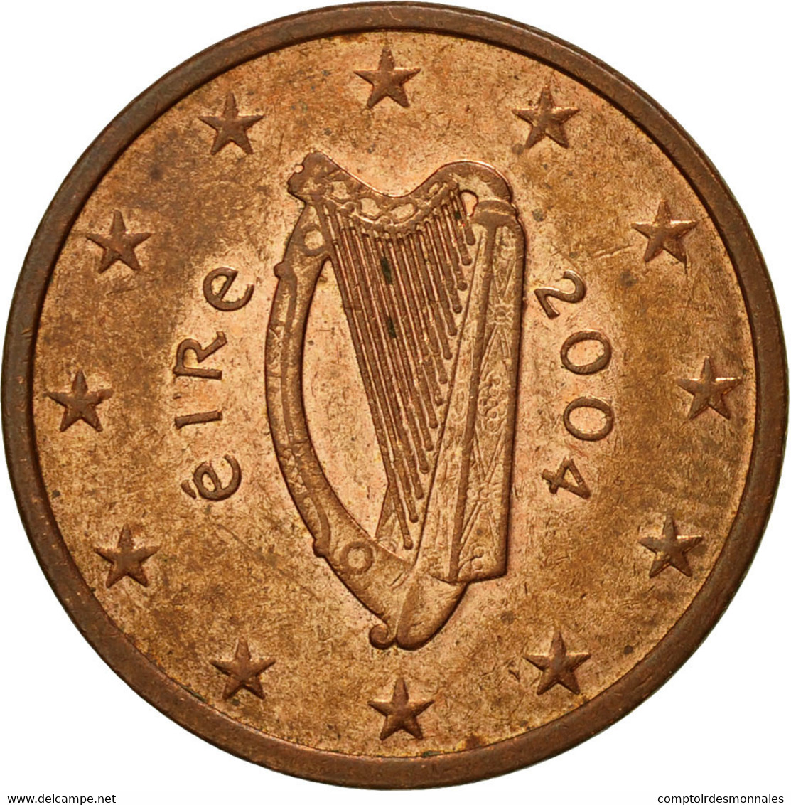 IRELAND REPUBLIC, 5 Euro Cent, 2004, TTB, Copper Plated Steel, KM:34 - Irland