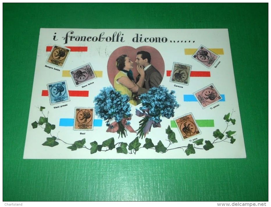 Cartolina Linguaggio Dei Francobolli - I Francobolli Dicono ... 1956 - Other & Unclassified