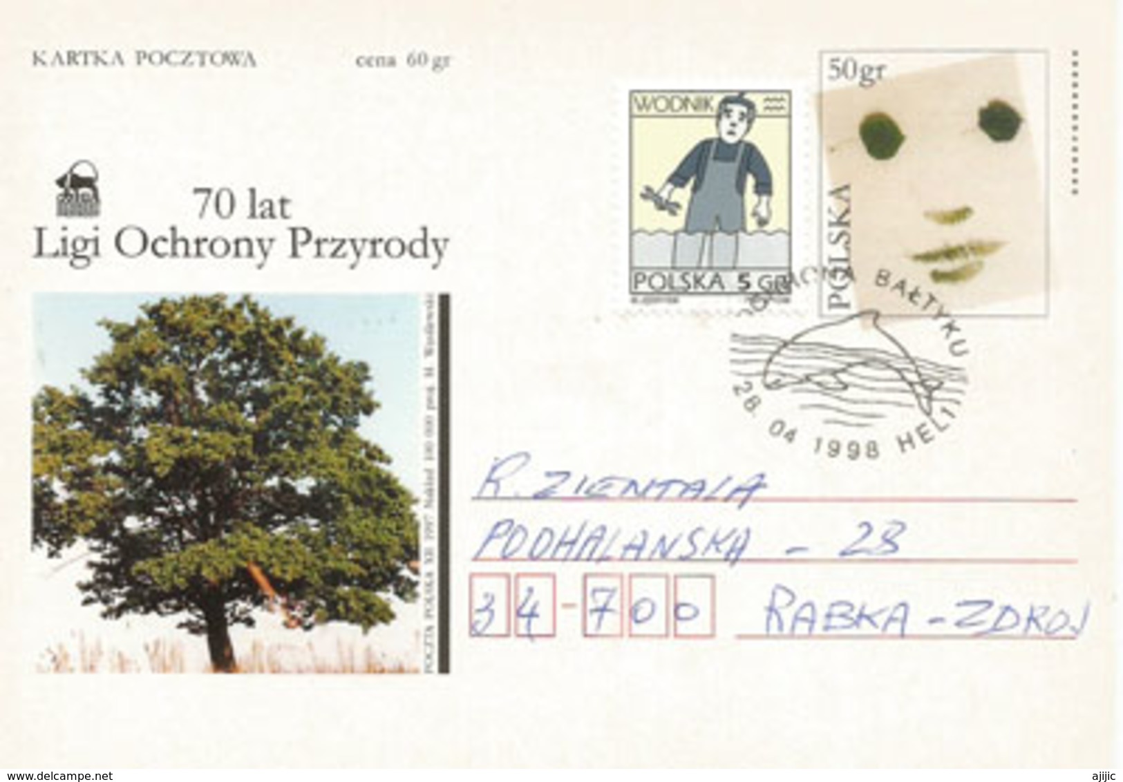 Préservons Les Forêts De La Pologne. Entier Postal De 1998 - Trees