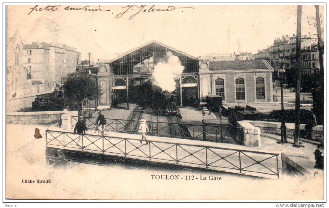 83 TOULON - La Gare   (Recto/Verso) - Toulon