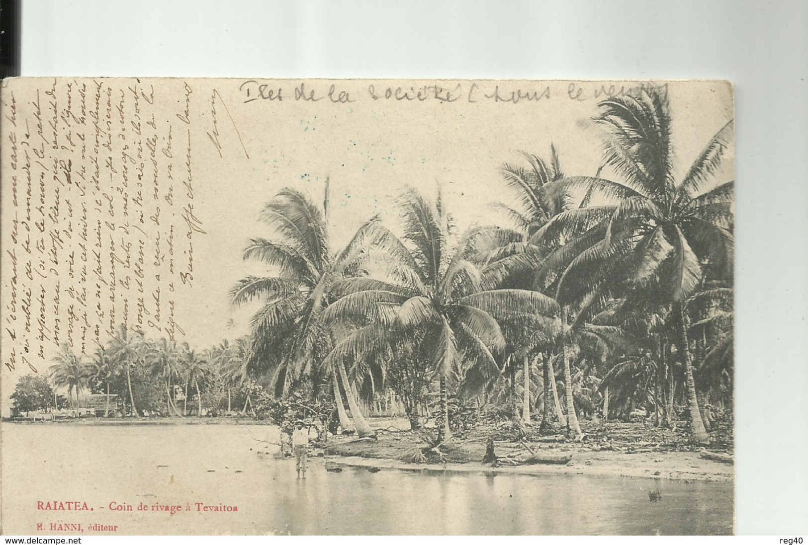 POLYNESIE FRANCAISE -  ILES SOUS LE VENT -  RAIATEA  - Coin De Rivage à TEVAITOA  - PRECURSEUR   1904 - French Polynesia