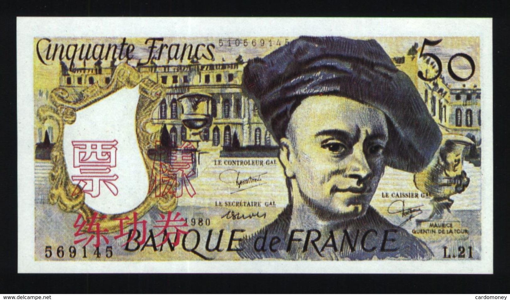 Billet Factices De 50 Francs Quentin De La Tour (lot N°602) - Fiktive & Specimen