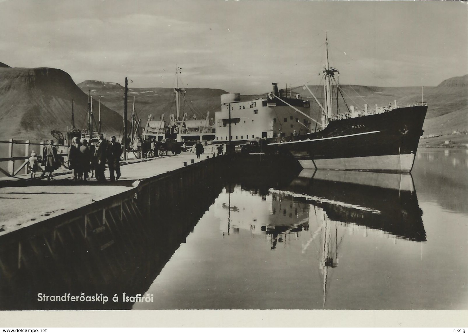 Iceland. Cargoship "Hekla" In Port. Isafjordur.  # 06463 - Iceland