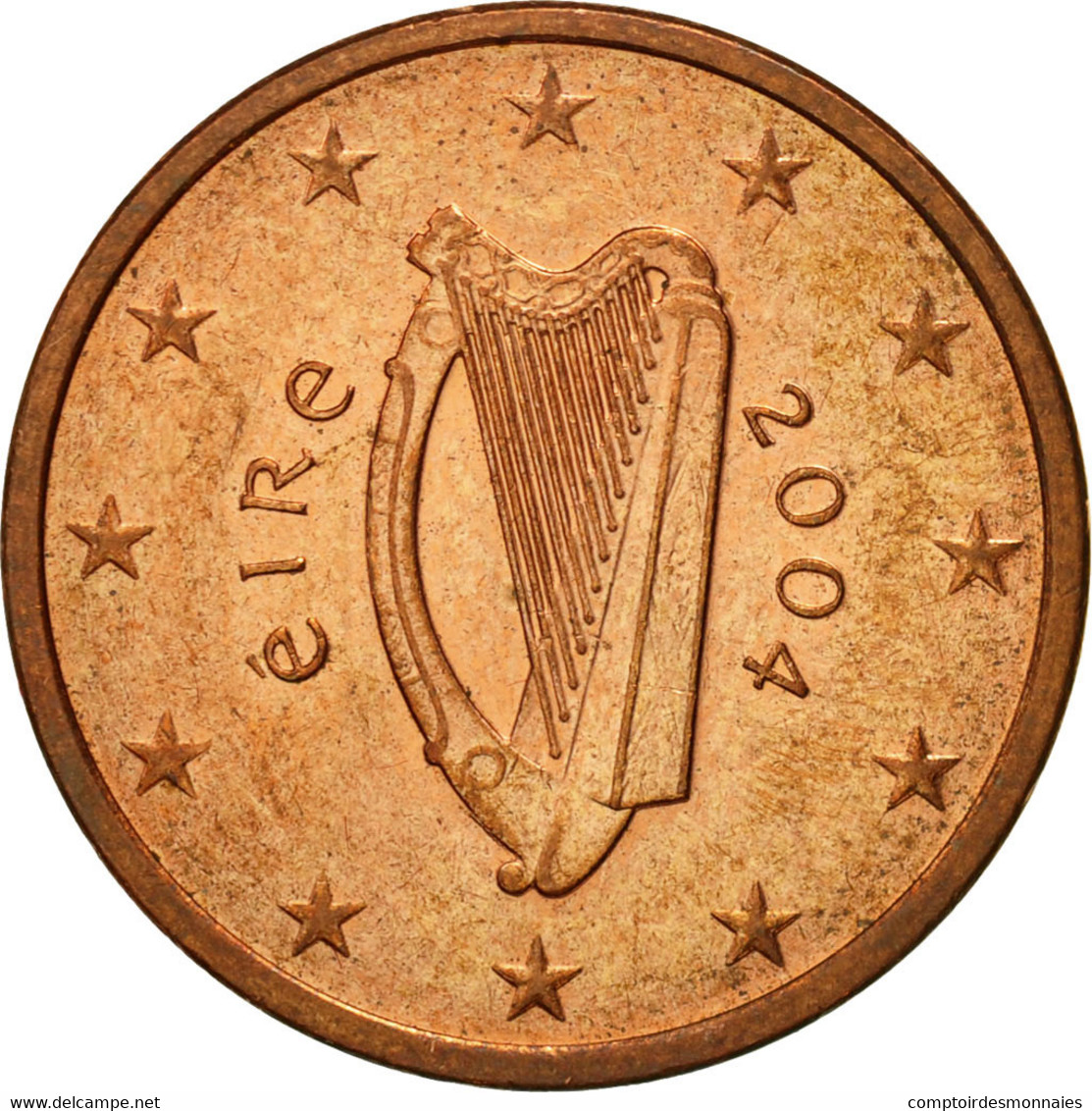 IRELAND REPUBLIC, 5 Euro Cent, 2004, SUP, Copper Plated Steel, KM:34 - Irland