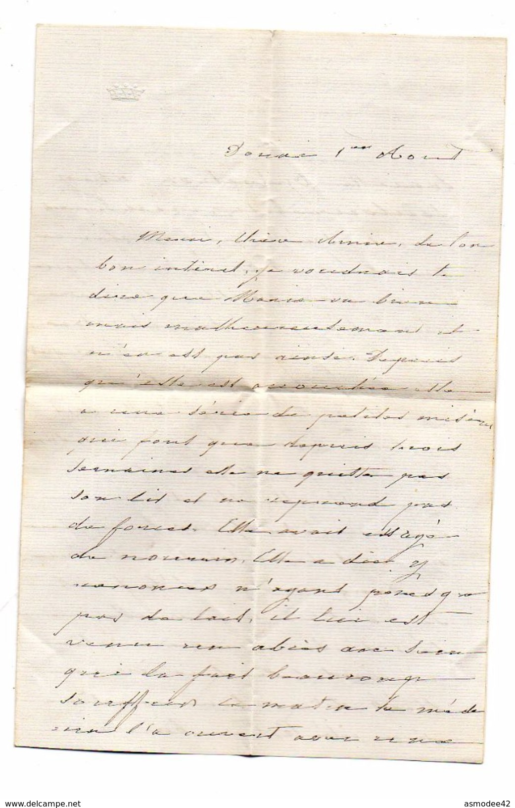 FRANCE  LETTRE 1854    CACHETS DOUAI   PARIS A CALAIS  TOURCOING - 1853-1860 Napoléon III.