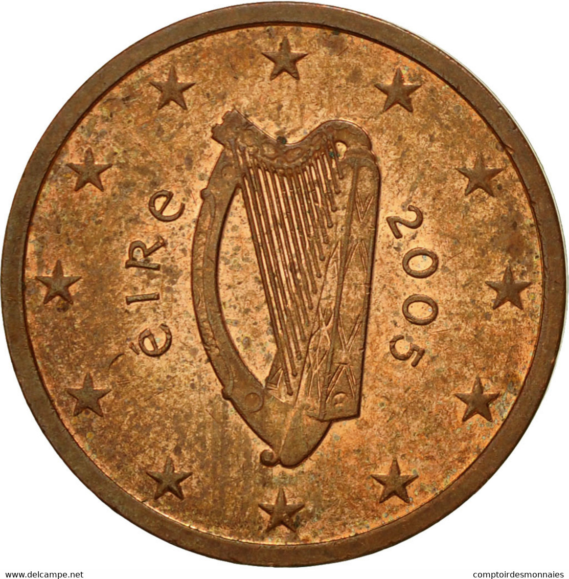 IRELAND REPUBLIC, 2 Euro Cent, 2005, TTB, Copper Plated Steel, KM:33 - Ierland