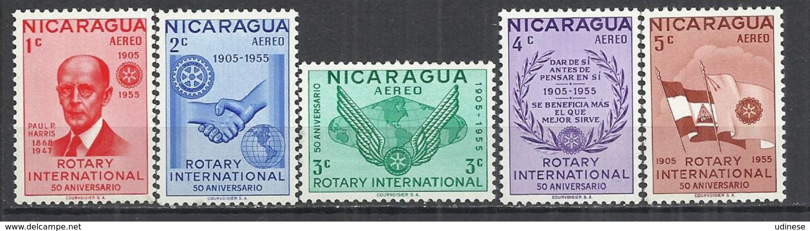 NICARAGUA 1955 - ROTARY INTERNATIONAL - MNH MINT NEUF NUEVO - Rotary, Lions Club