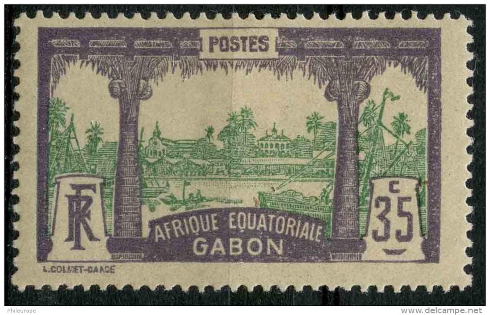 Gabon (1910) N 41 * (charniere) - Altri & Non Classificati