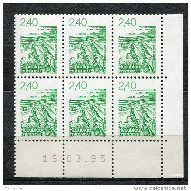 3088 Dr  FRANCE  N° 2949 **   Bretagne 2 F 40  Vert  Du  15/3/95   SUPERBE - 1990-1999