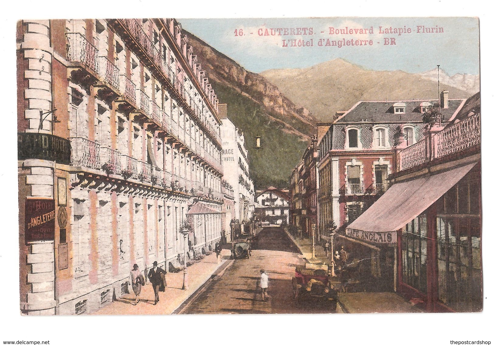 CPA 65 CAUTERETS Boulevard Latapie Flurin. Hôtel D'Angleterre ACHETEZ IMMEDIATEMENT - Cauterets