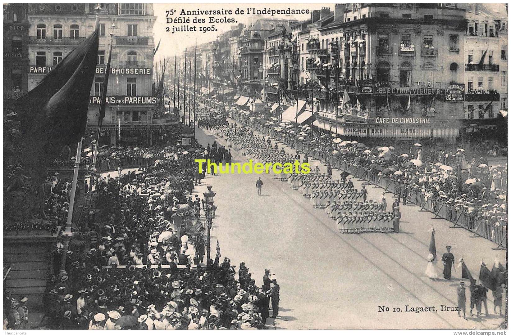 CPA BRUXELLES  1830 1905 75 E ANNIVERSAIRE DE L'INDEPENDANCE BELGE DEFILE DES ECOLES - Fêtes, événements