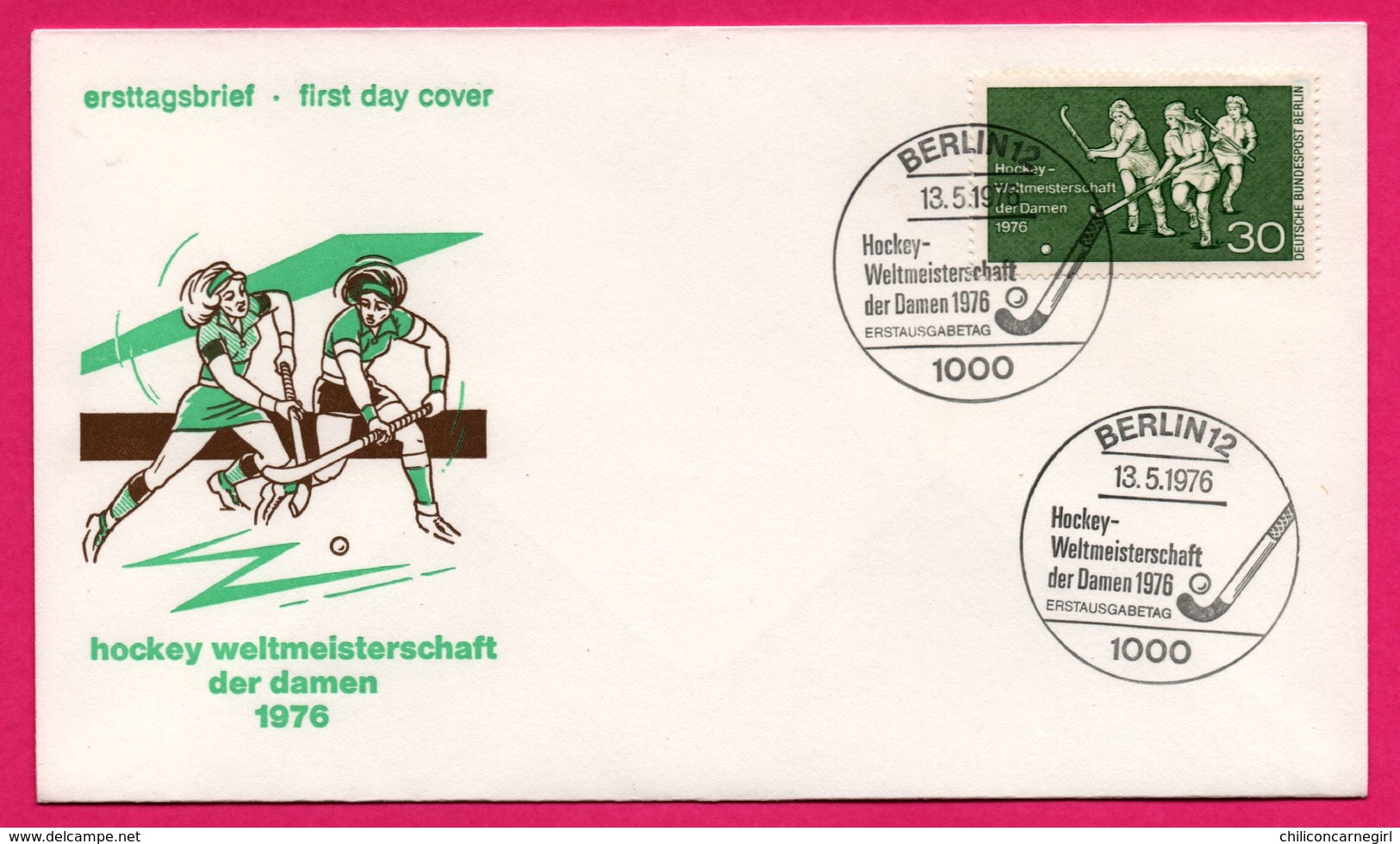 FDC - Hockey Sur Gazon - Femmes - Hockey Weltmeisterschaft Der Damen 1976 - Berlin - Hockey (su Erba)