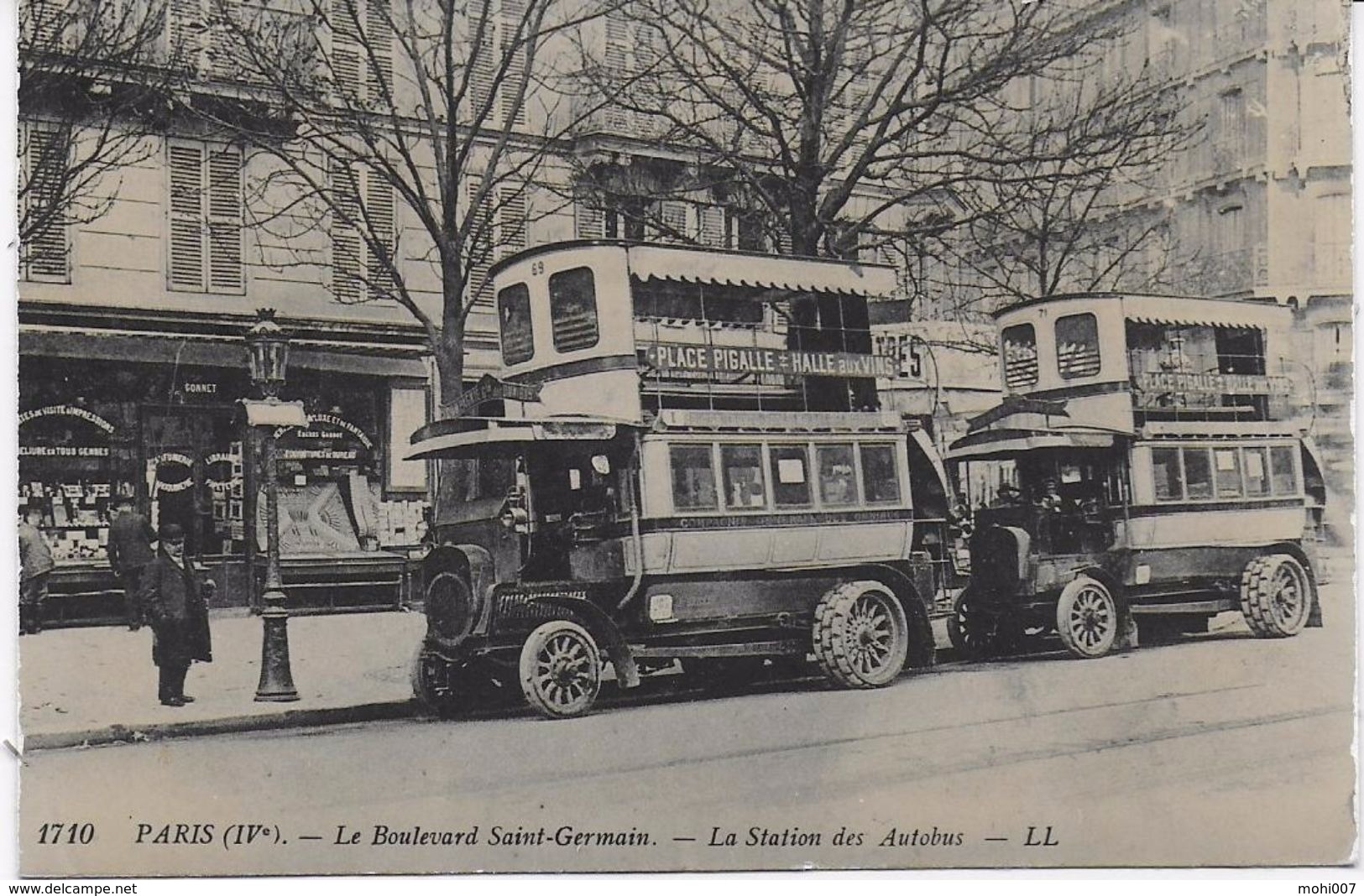 PARIS 4EME (75) - TRANSPORT - BELLE CPA ANIMEE, ECRITE ET VOYAGEE - Transporte Público