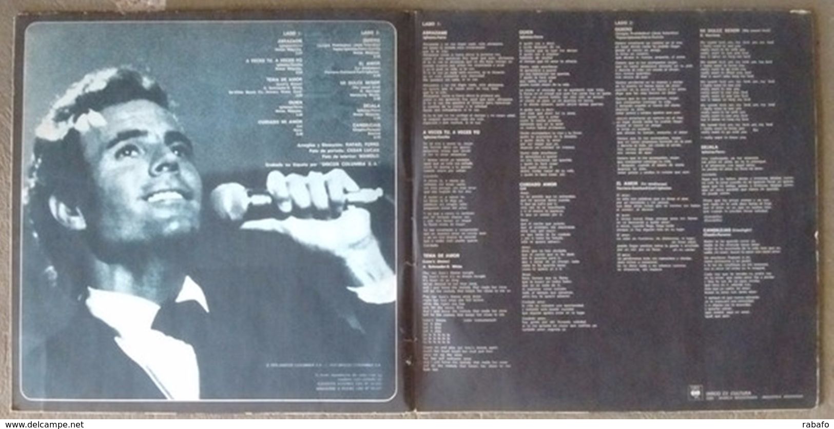 LP Argentino De Julio Iglesias Año 1975 Portada Carpeta - Otros - Canción Española