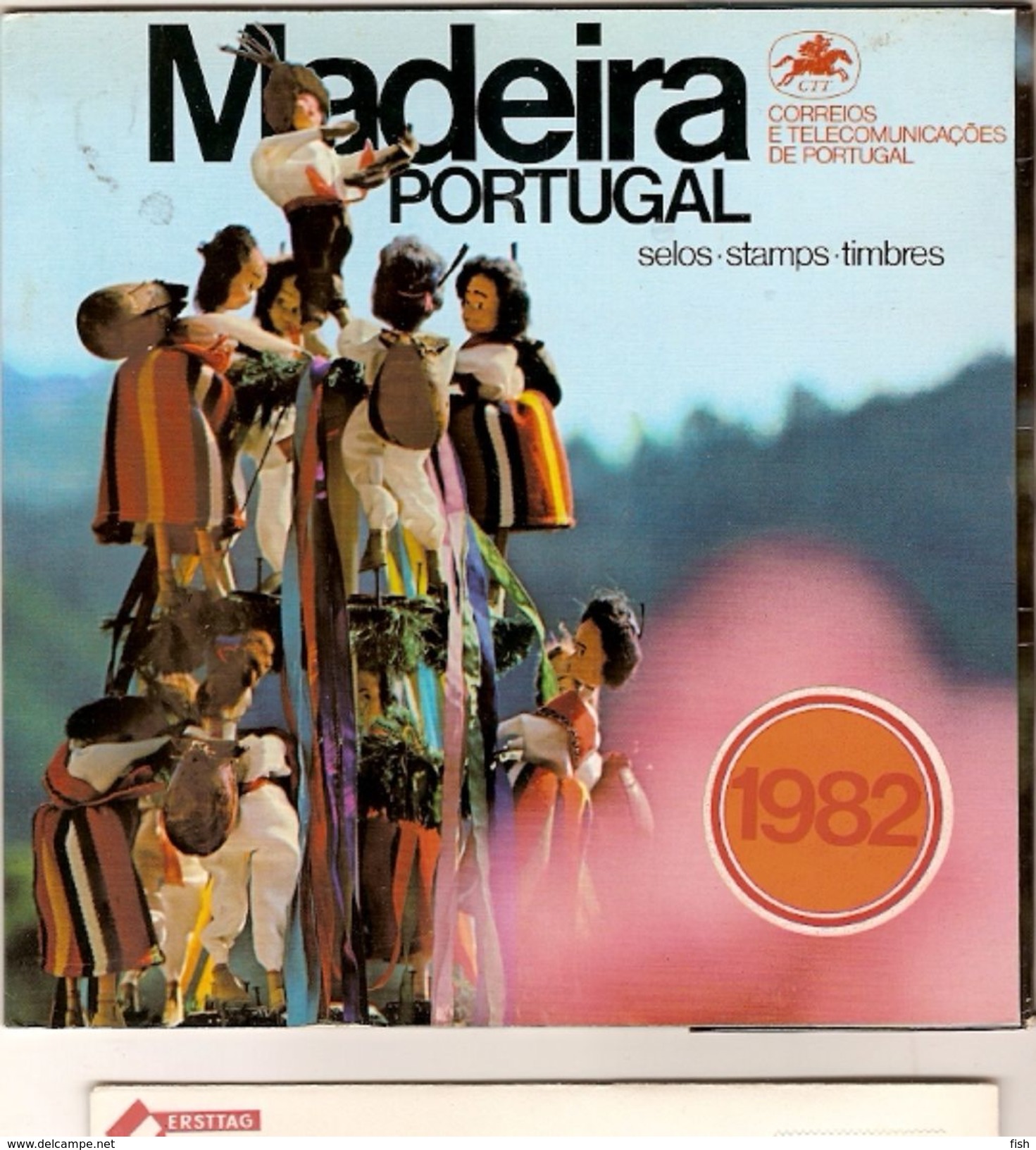 Portugal ** & Carteira Anual Da  Madeira, Flores Regionais, Tudo Em Selos 1982 (871) - Années Complètes