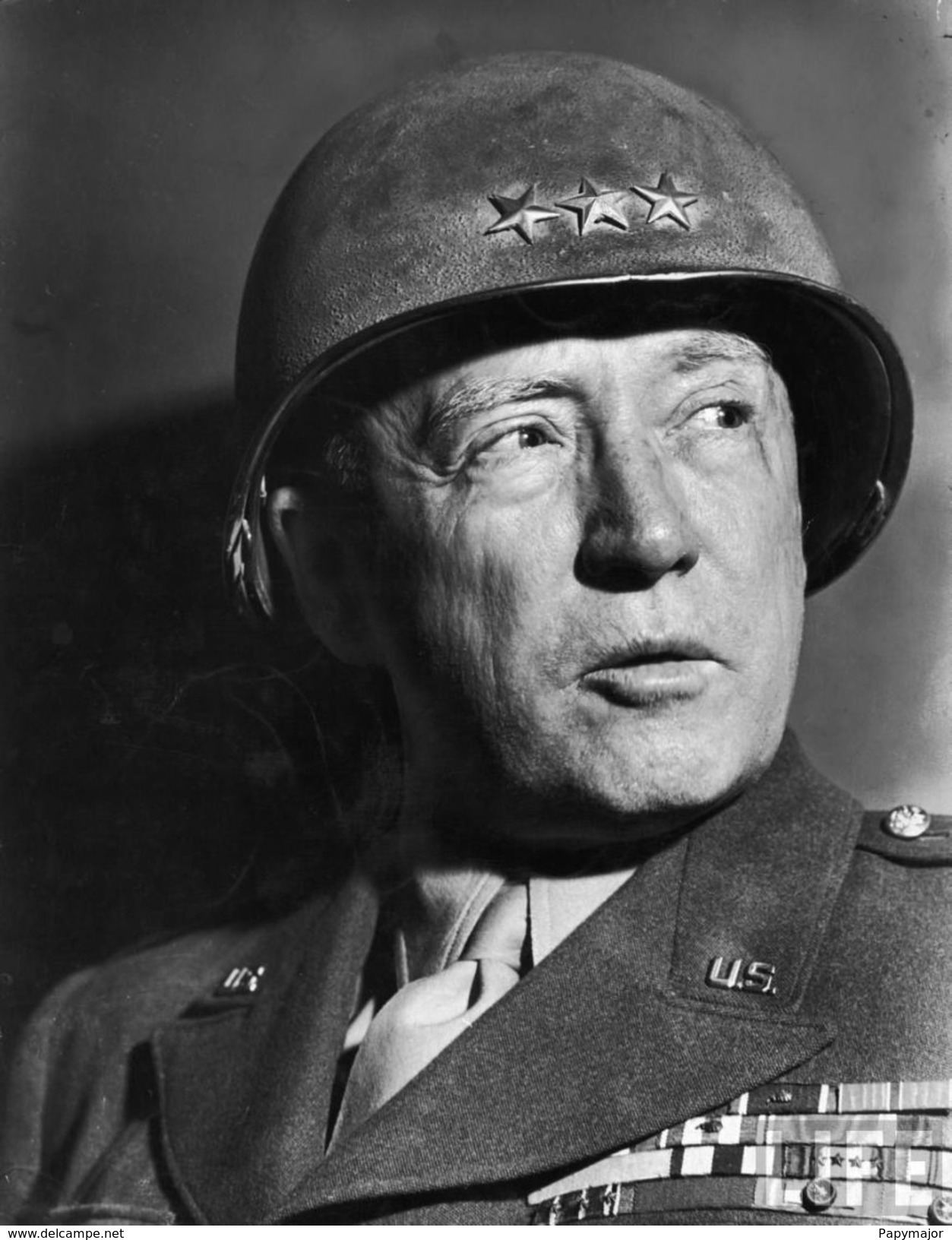 Militaria WW2   - Portrait Du Général Patton - 1939-45