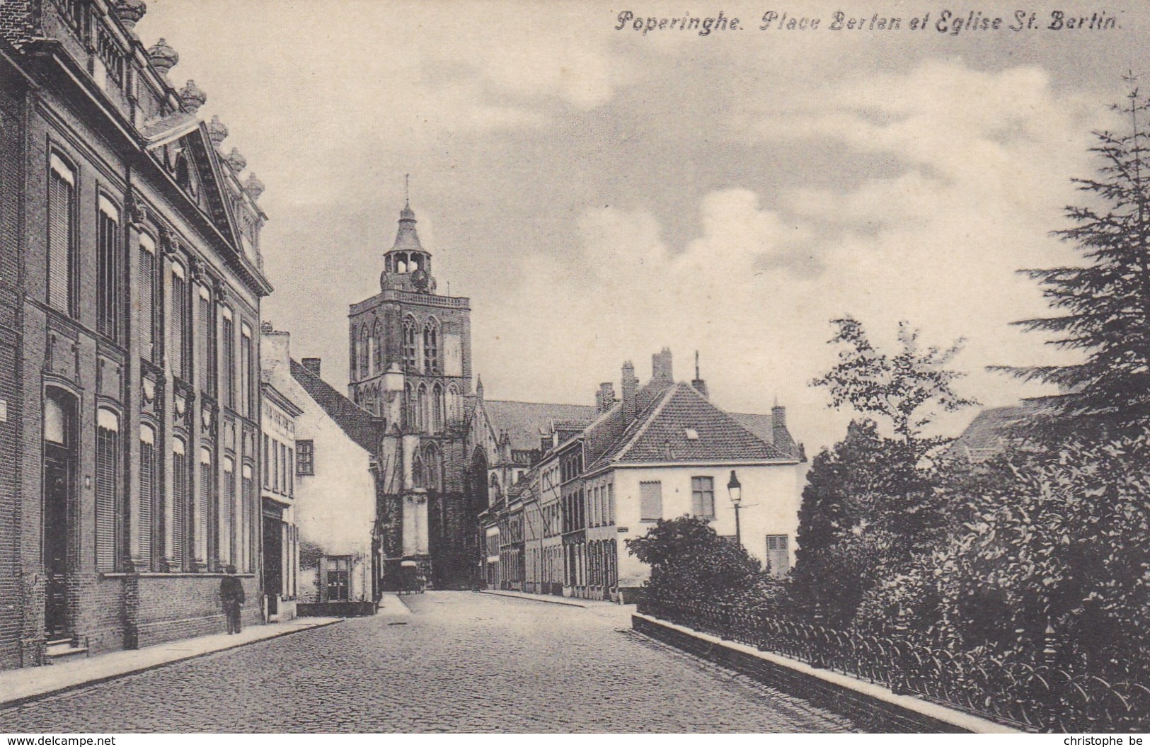 Poperinge, Poperinghe, Place Berten Et Eglise St Bertin (pk36908) - Poperinge