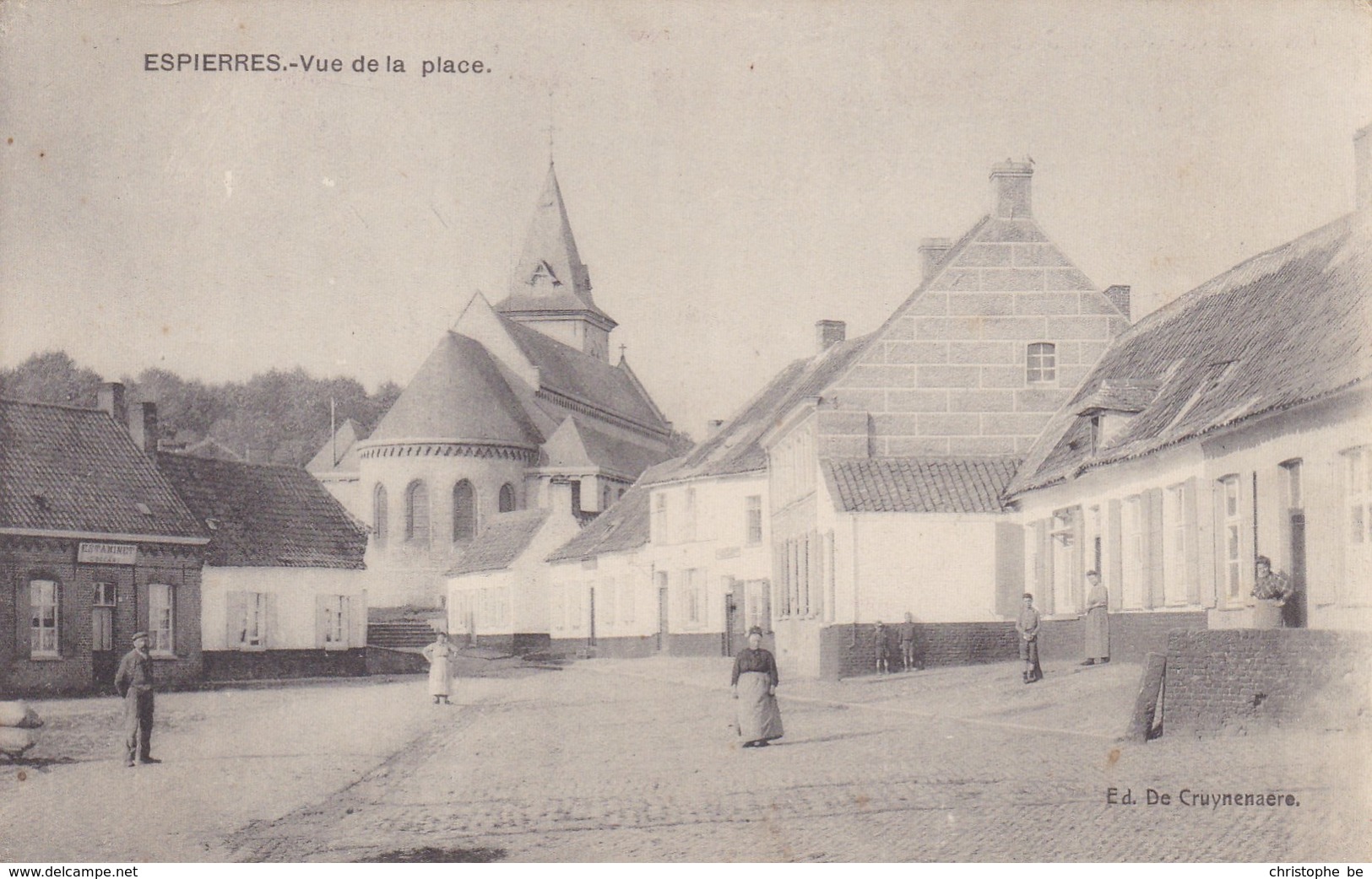 Spiere Helkijk, Espierres, Vue De La Place (pk36954) - Espierres-Helchin - Spiere-Helkijn