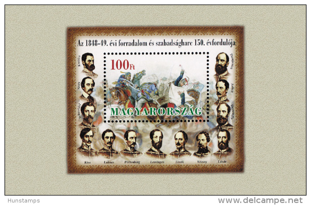 Hungary 1999. 1848/1849. Revolution Hungary Sheet MNH (**) Michel: 4529-4531 / 1.20 EUR - Nuovi
