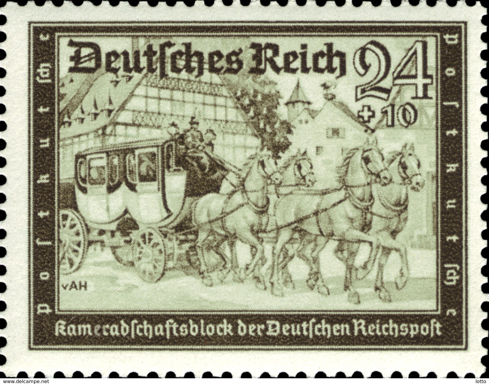 Deutsches Reich 1939, Mi.Nr. 712, Postkameradschaft, Ungebraucht Mit Falz * - Unused Stamps