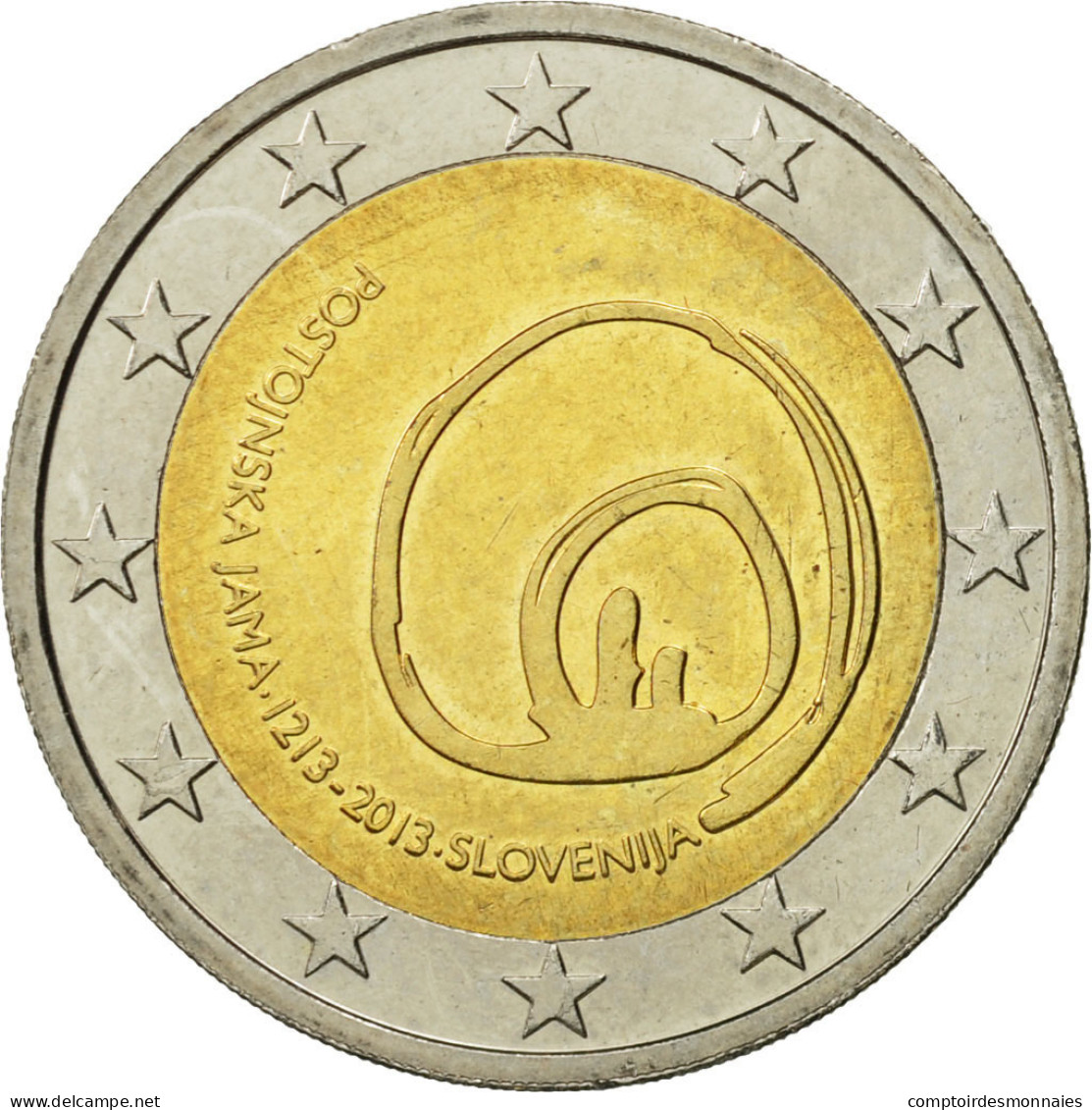 Slovénie, 2 Euro, Postojinska Jama, 2013, SPL, Bi-Metallic, KM:112 - Slovénie