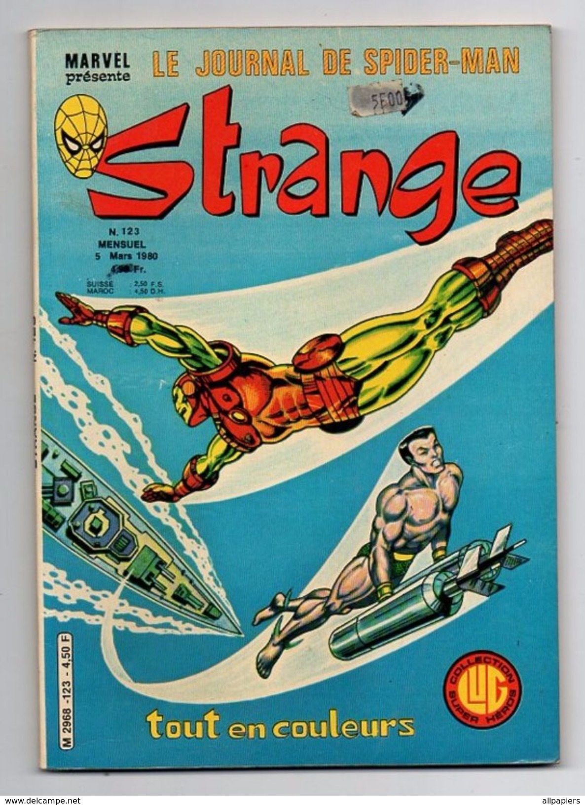 Strange N°123 L'intrépide Daredevil - L'homme Araignée - L'invincible Iron Man De 1980 - Strange