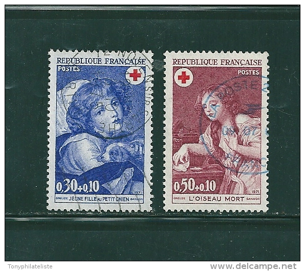 France Timbres De 1971  Croix Rouge N°1700 Et 1701  Oblitérés - Gebruikt