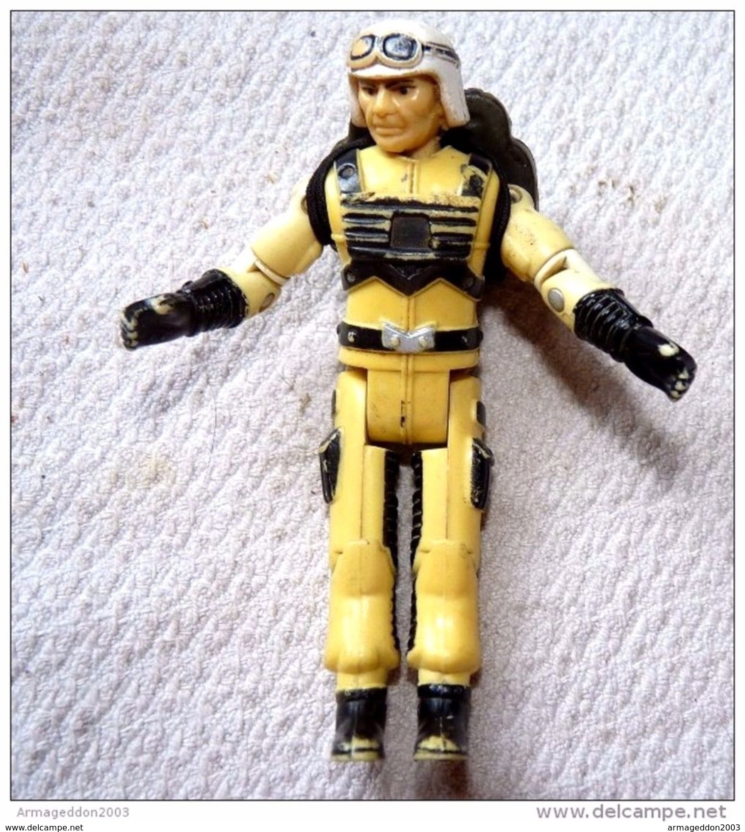 ANCIENNE Figurine GIJoe Vintage Avec Sac A Dos BON ETAT  PAS DE MARQUE MANQUE DE PEINTURE  POUCE OK - GI Joe