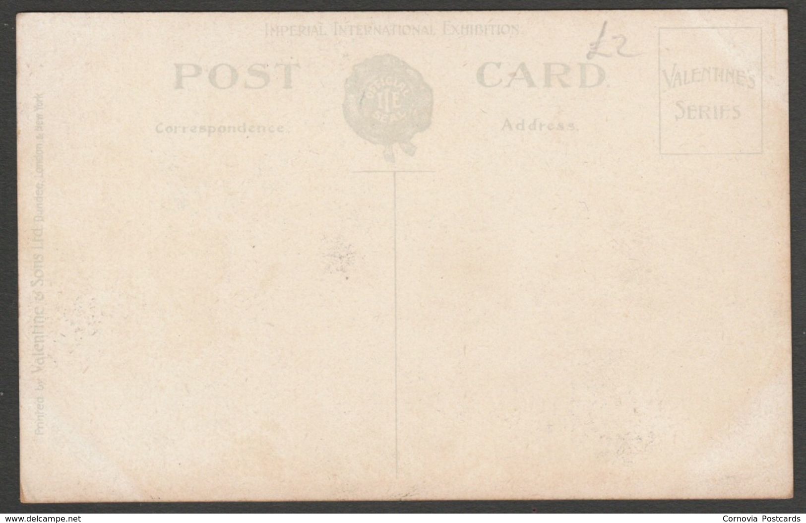 Scottish Village Post Office, Imperial International Exhibition, 1909 - Valentine's Postcard - Exhibitions