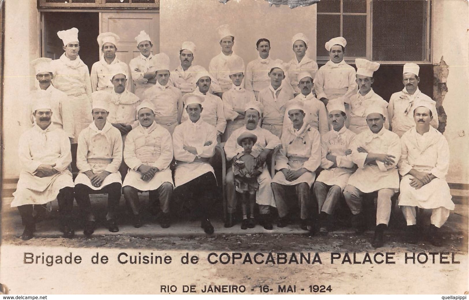 D6066 "BRIGADE DE CUISINE DE COPACABANA PALACE HOTEL"   ANIMATA - FOTO ORIGINALE - Mestieri