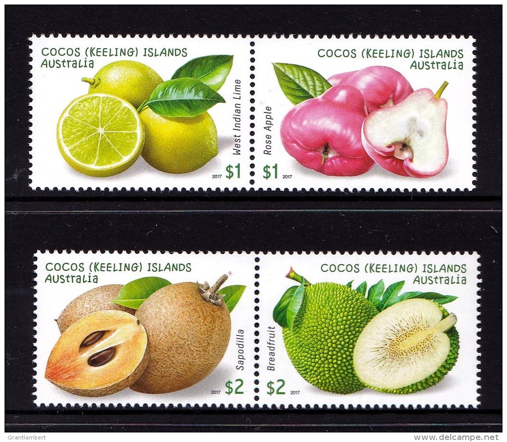 Cocos Islands 2017 Garden Fruits Set Of 4 MNH - Cocos (Keeling) Islands