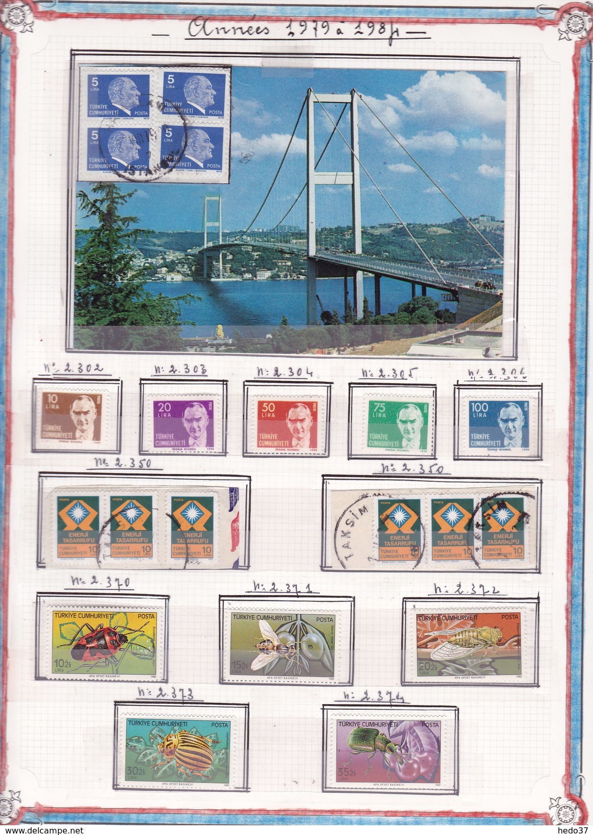 Turquie - Collection Vendue Page Par Page - Timbres Neufs **/*/ Oblitérés - Collections, Lots & Series