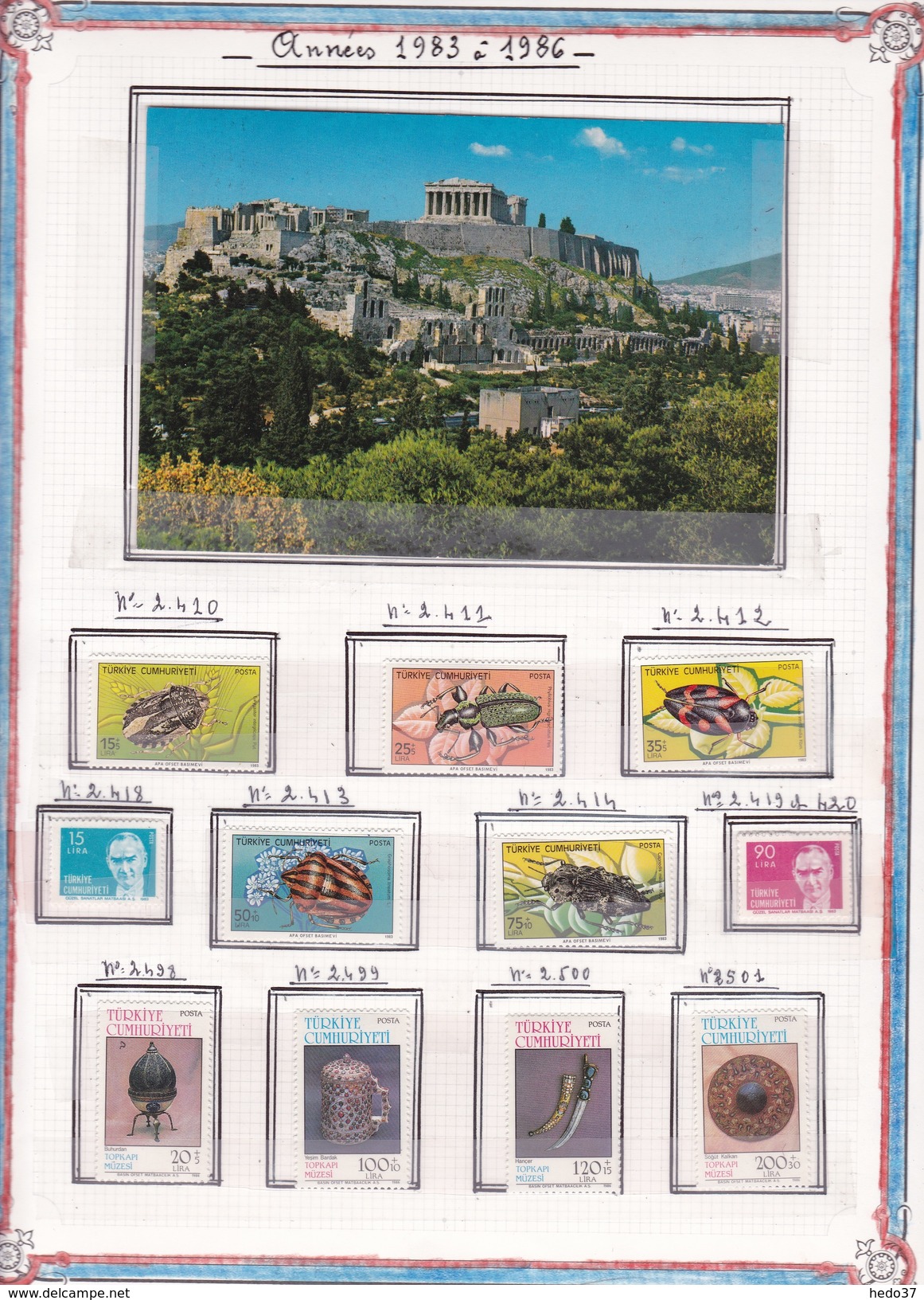 Turquie - Collection Vendue Page Par Page - Timbres Neufs **/*/ Oblitérés - Verzamelingen & Reeksen