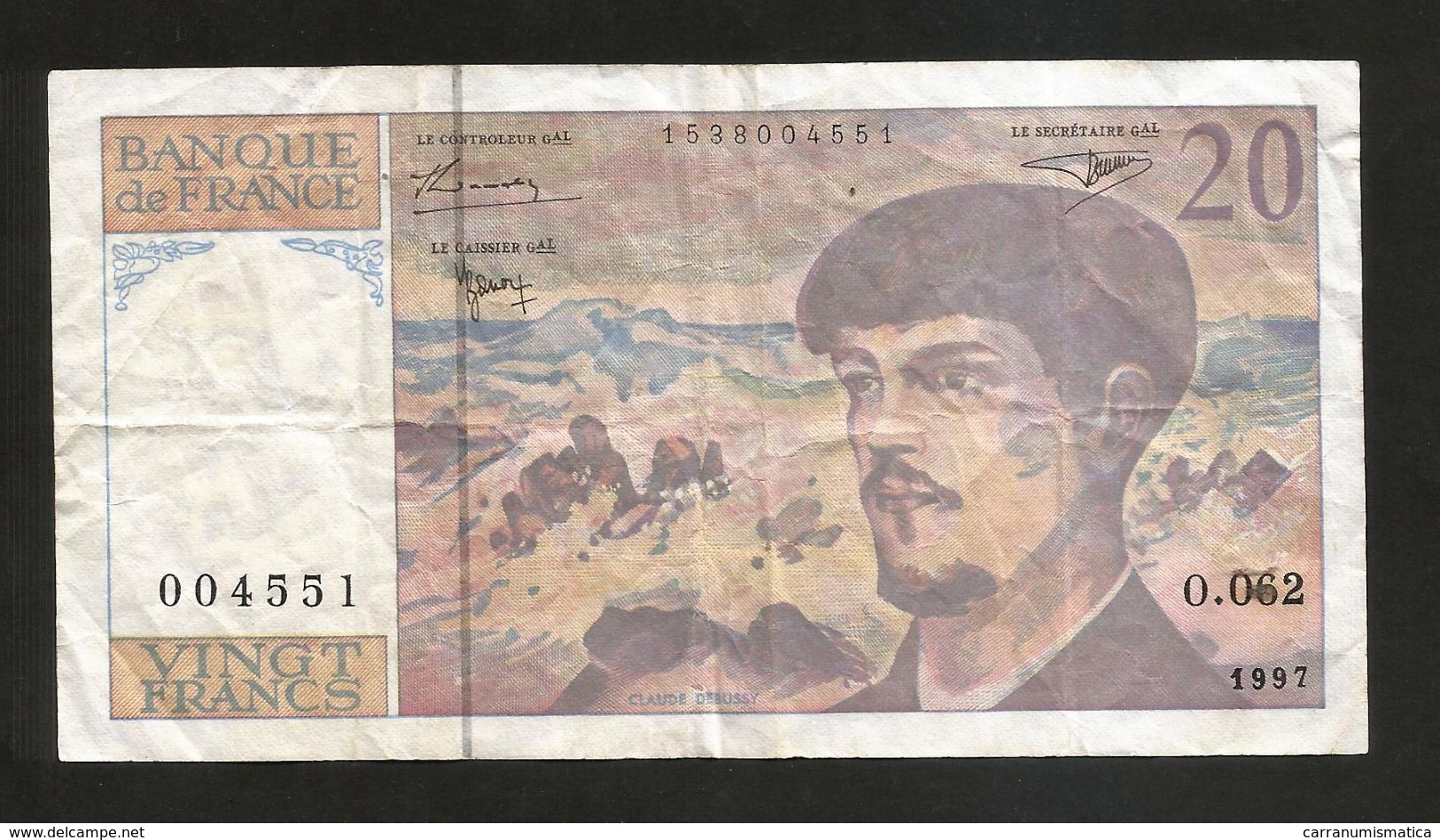 FRANCE - BANQUE De FRANCE - 20 Francs DEBUSSY (1997) - 20 F 1980-1997 ''Debussy''