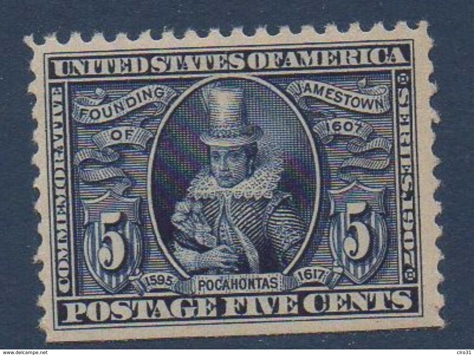 USA 1907 Tricentenaire Fondation De Jamestown En 1607     N° YT 166 ** MNH - Neufs