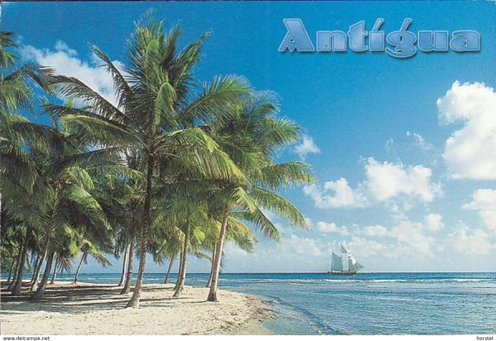 Antigua - Beach - Sailing Vessel - Nice Stamp - Antigua & Barbuda