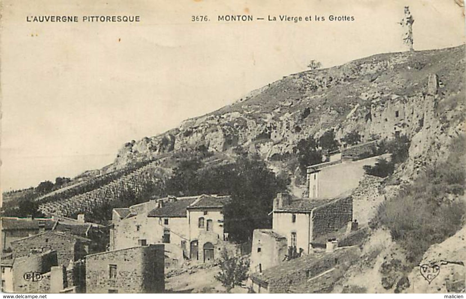 - Puy De Dome - Ref-668- Monton - Veyre Monton - La Vierge Et Les Grottes - - Veyre Monton