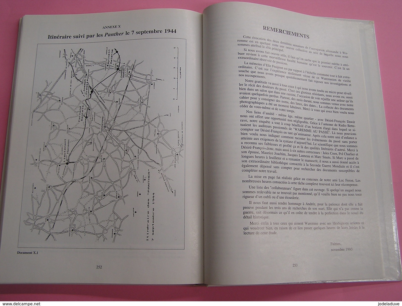 WAREMME AOUT SEPTEMBRE 1944 Régionalisme Guerre 40 45 Résistance Sabotage Mitropa Raid Aviation Bombardement Otarie A S