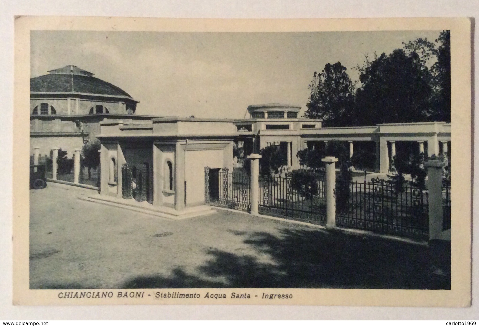 CHIANCIANO BAGNI STABILIMENTO ACQUA SANTA - INGRESSO VIAGGIATA FP - Siena