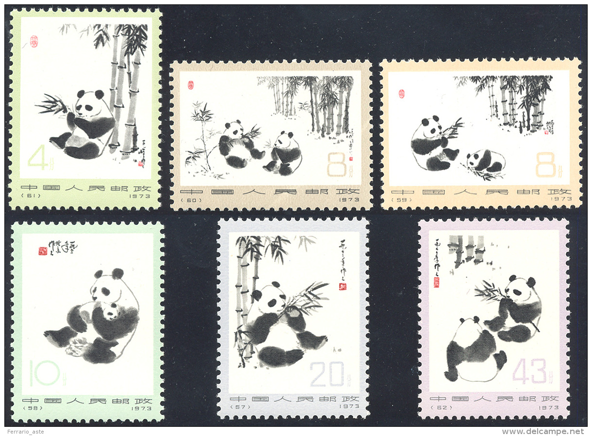 1973 - Giant Panda, Complete Set Of 6 Stamps (1869/1874), O. G., Never Hinged. ... - Autres & Non Classés