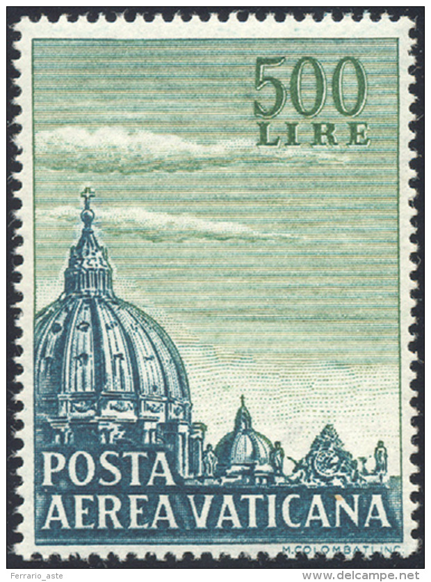 1958 - 500 Lire Cupolone, Dent. 14 (33/I), Eccezionale Centratura, Gomma Originale Integra, Perfetto... - Poste Aérienne