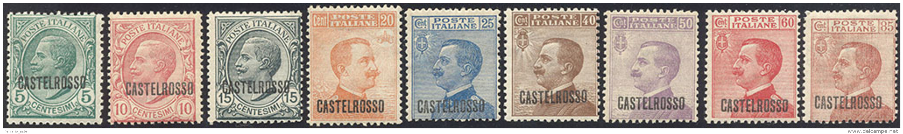 1922 - Prima Emissione (1/9), Perfetti, Gomma Originale Integra. ... - Castelrosso