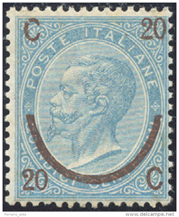 1865 - 20 Cent. Su 15 Cent. Ferro Di Cavallo, I Tipo (23), Buona Centratura, Gomma Originale Integra... - Autres & Non Classés